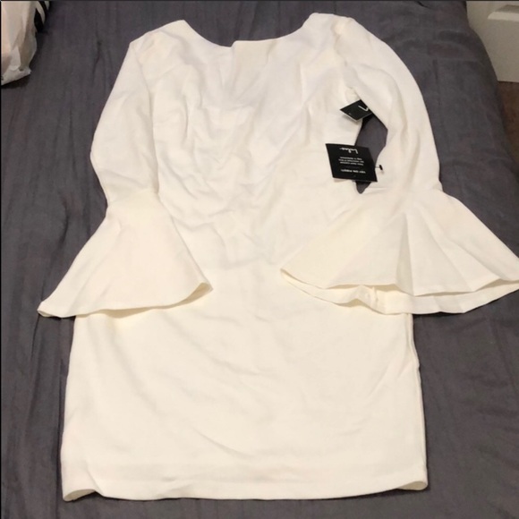Lulus Dresses & Skirts - White bell sleeve LULUs dress